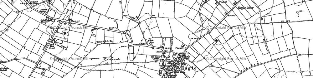Old map of Eagle in 1899