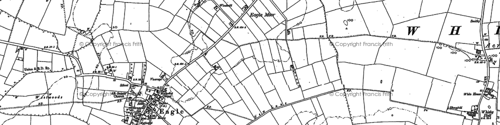 Old map of Eagle Moor in 1899