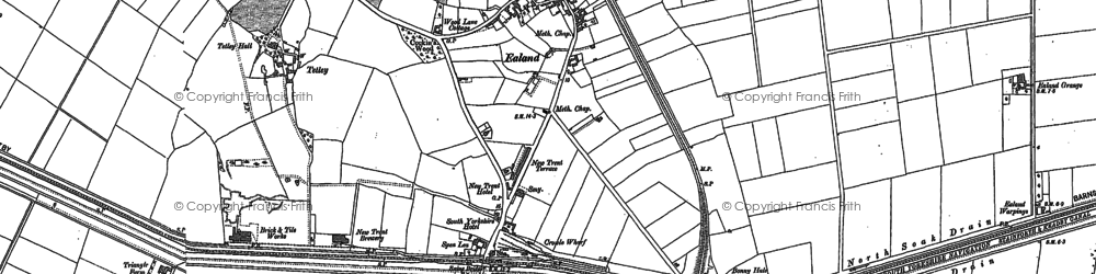 Old map of Tetley in 1905