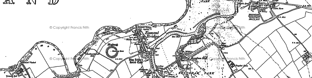 Old map of Eamont Bridge in 1913