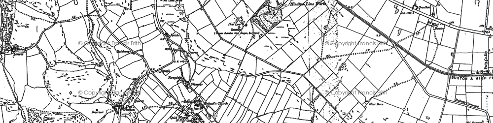 Old map of Aldery Cliff in 1897