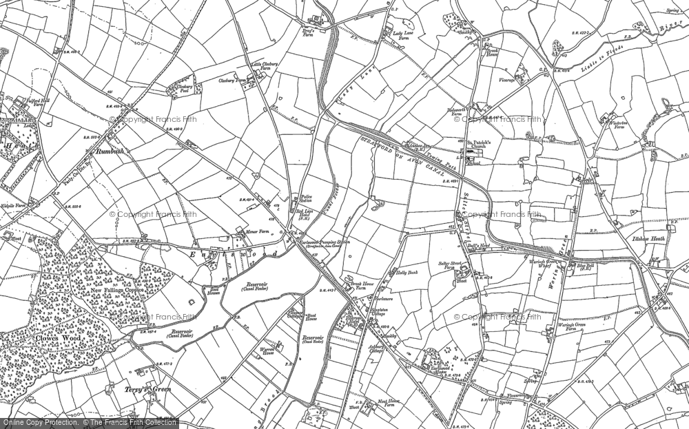 Old Map of Earlswood, 1883 - 1903 in 1883