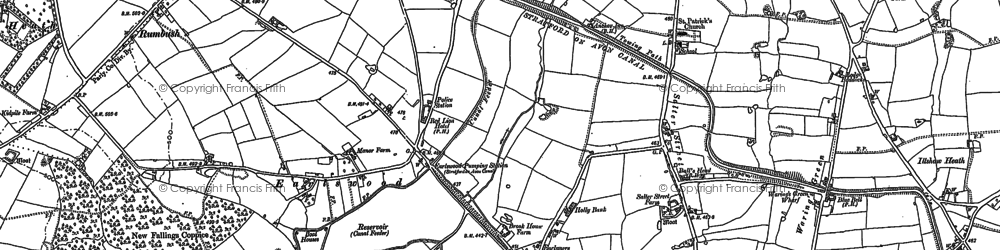 Old map of Earlswood in 1883