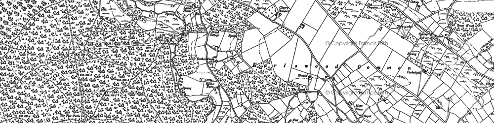 Old map of Earlswood in 1900