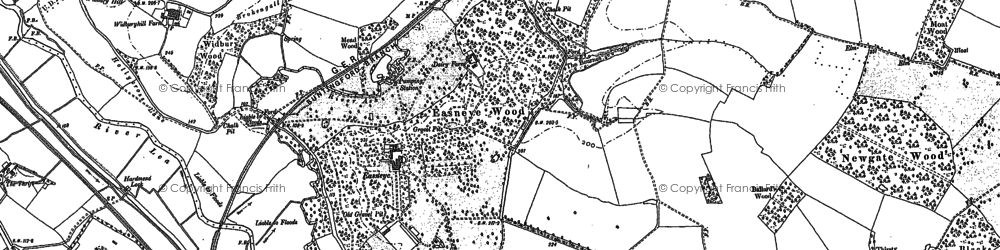 Old map of Easneye in 1897