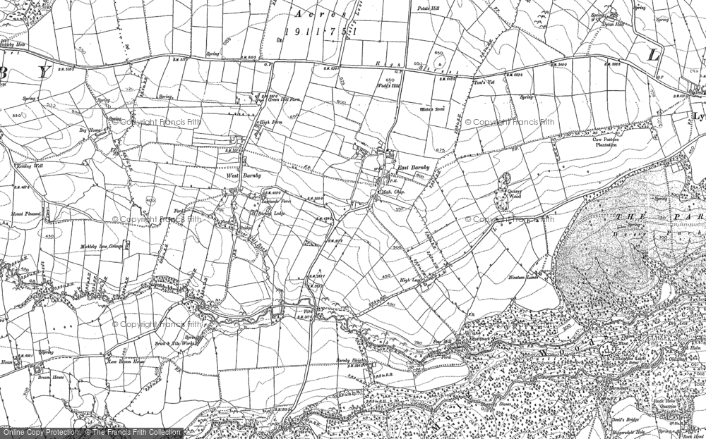 Old Map of Historic Map covering Barnby Tofts in 1893