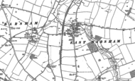 Old Map of East Barsham, 1885