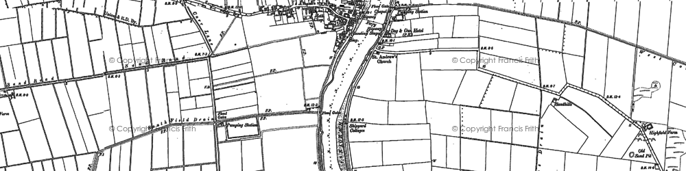 Old map of East Butterwick in 1885