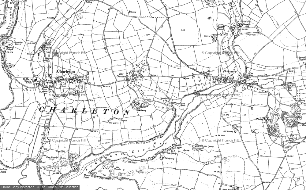 Old Map of East Charleton, 1905 in 1905