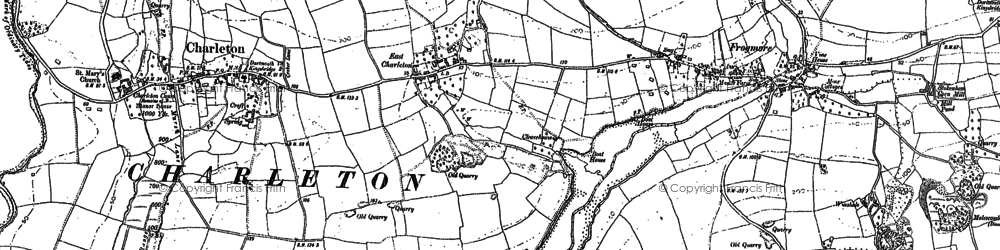 Old map of East Charleton in 1905