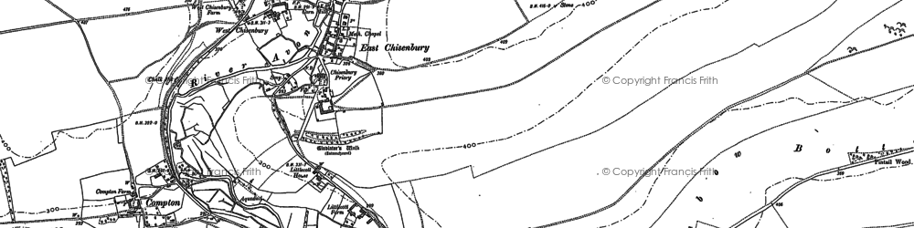 Old map of East Chisenbury in 1899