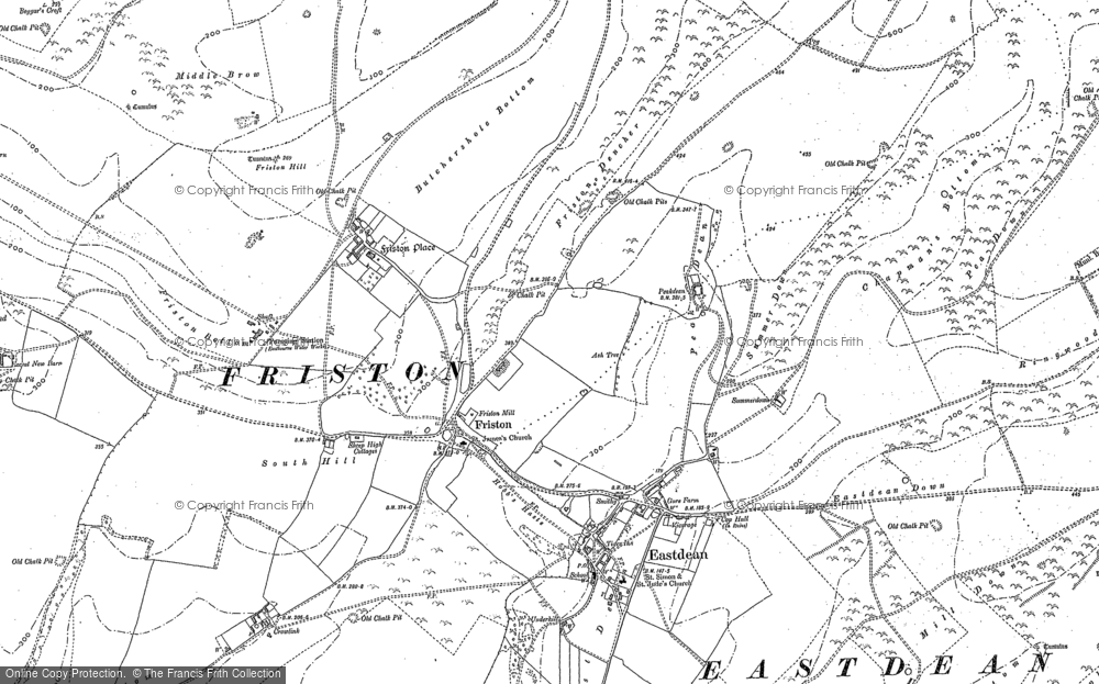 Old Map of East Dean, 1908 in 1908