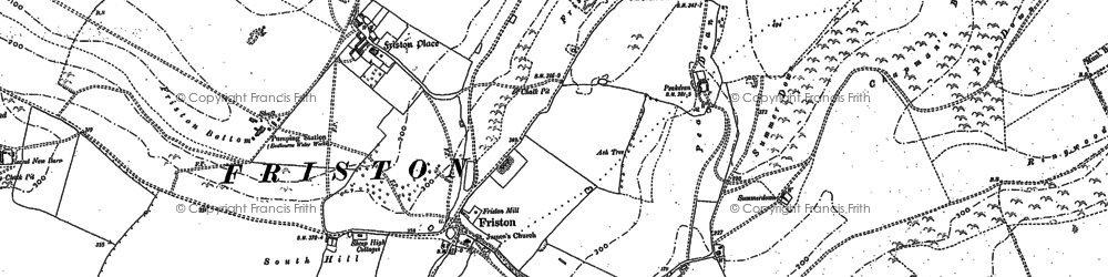 Old map of East Dean in 1908