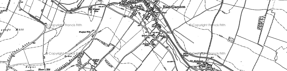 Old map of East Garston in 1898