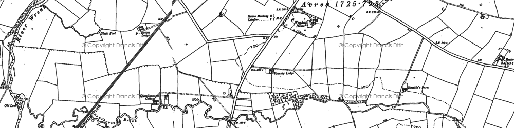 Old map of East Goscote in 1883