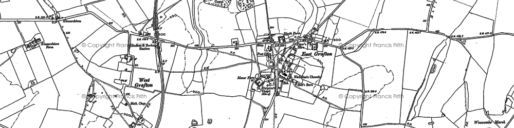 Old map of East Grafton in 1899
