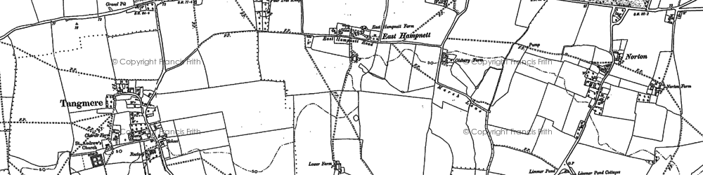 Old map of East Hampnett in 1896