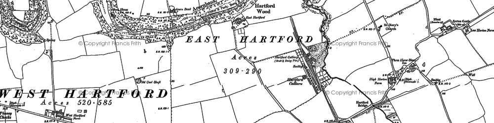 Old map of East Hartford in 1896