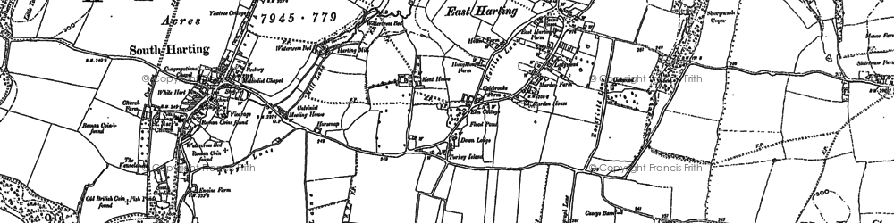 Old map of East Harting in 1896