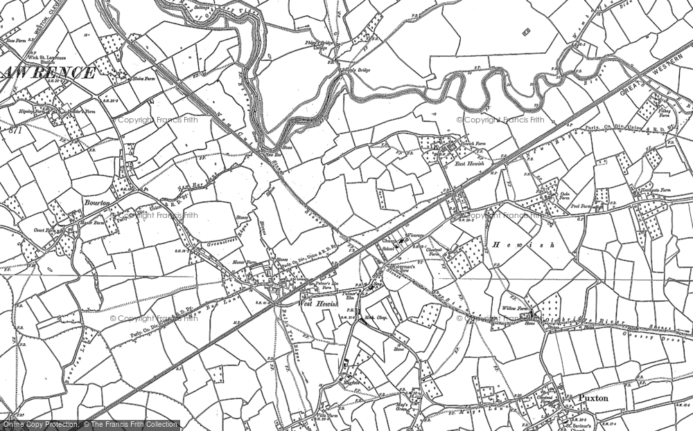 Old Map of East Hewish, 1902 in 1902