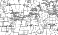 Old Map of East Keal, 1887