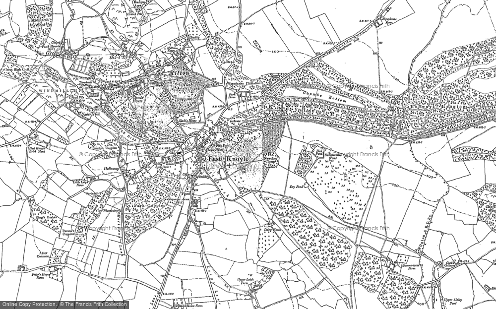 Old Map of Historic Map covering Milton in 1900