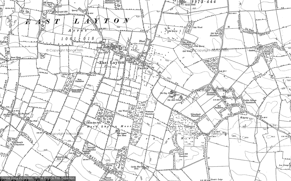 Old Map of East Layton, 1892 in 1892