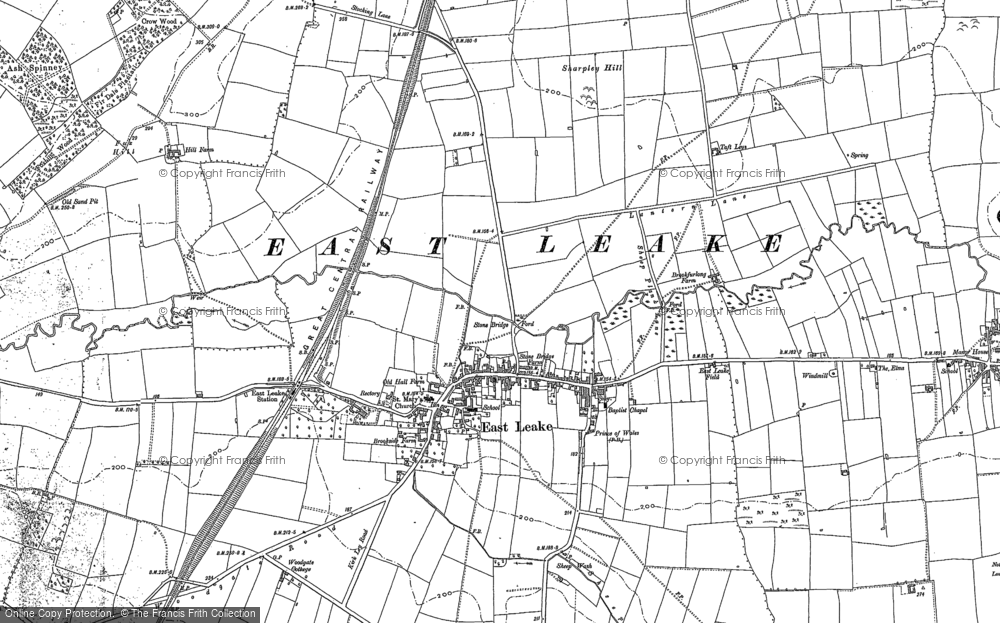 Historic Ordnance Survey Map of East Leake, 1883 1899