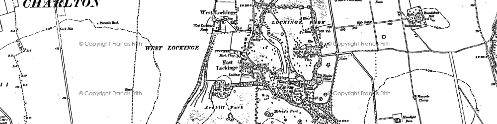 Old map of East Lockinge in 1877