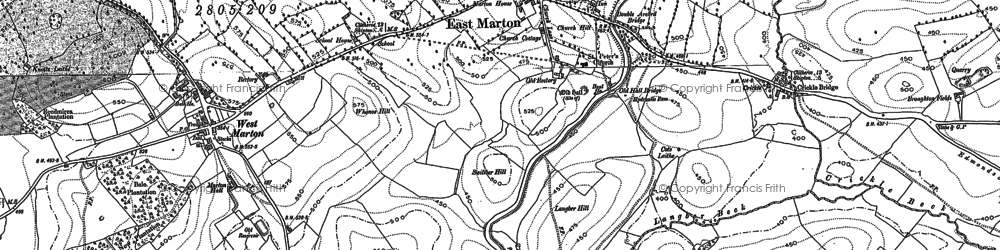 Old map of Trenet Laithe in 1892