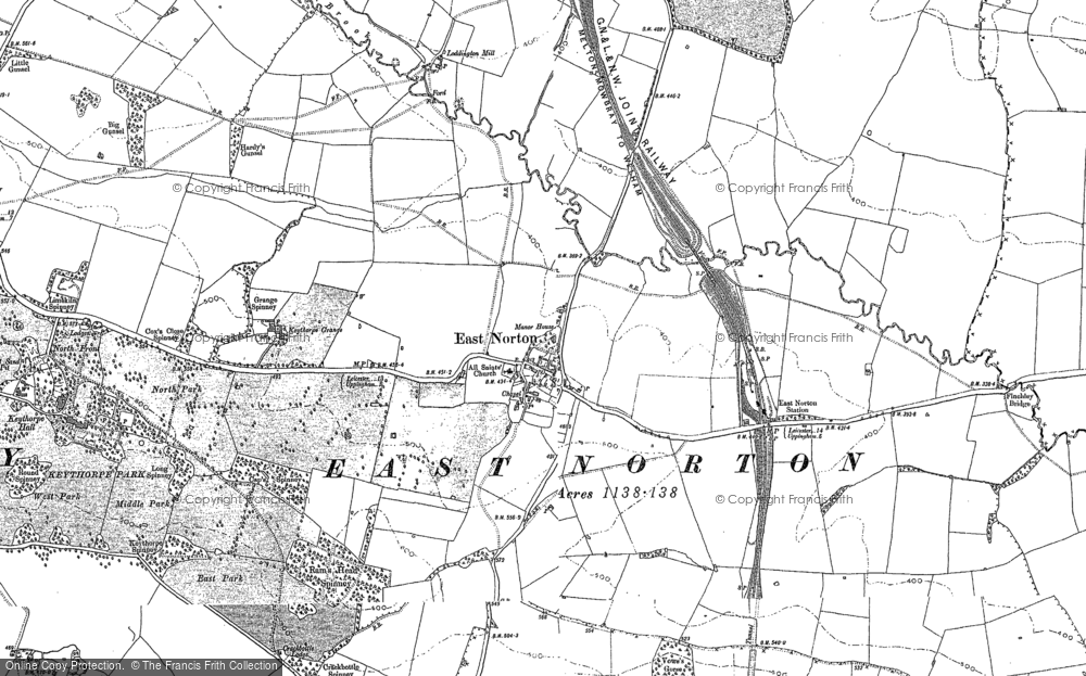 Old Map of East Norton, 1902 in 1902