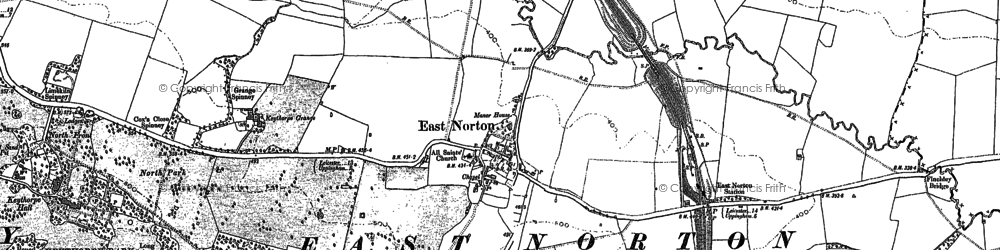 Old map of East Norton in 1902