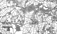 Old Map of East Ogwell, 1886 - 1887