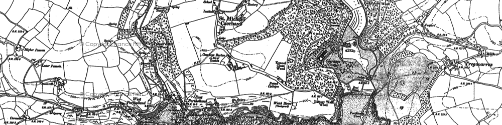 Old map of East Portholland in 1906