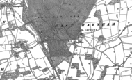 Old Map of East Raynham, 1884 - 1885