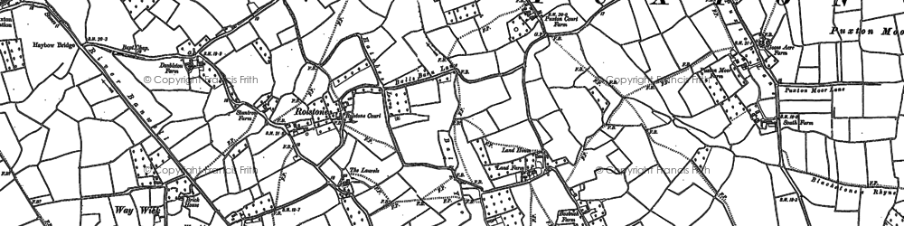 Old map of Rolstone in 1902