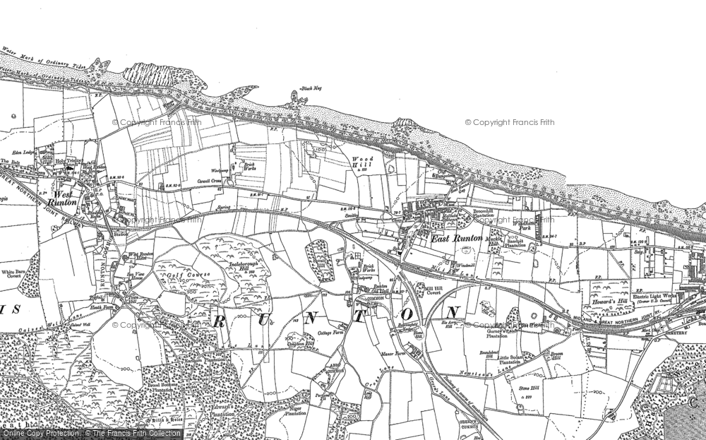 Old Map of East Runton, 1905 in 1905