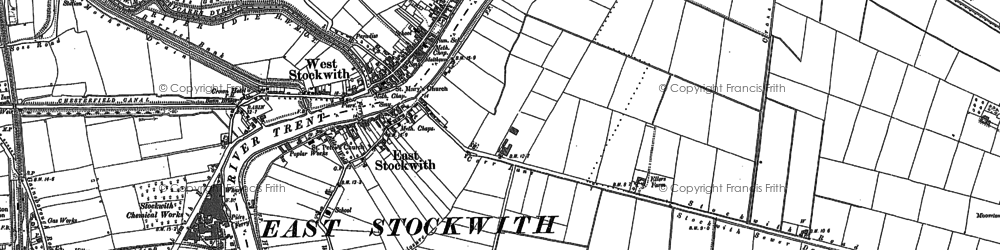 Old map of East Stockwith in 1898