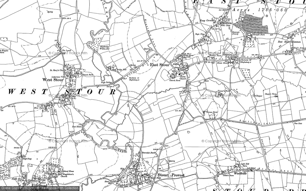 Old Map of East Stour, 1900 in 1900