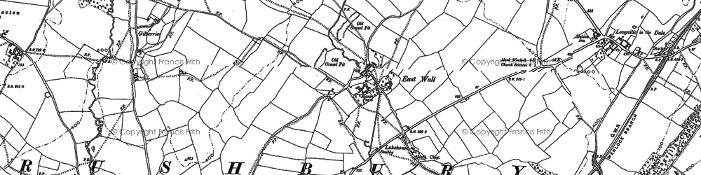 Old map of East Wall in 1882
