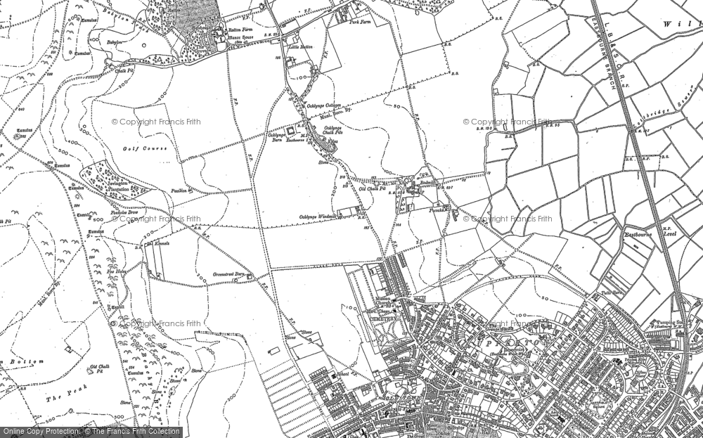Old Map of Historic Map covering Upperton in 1908