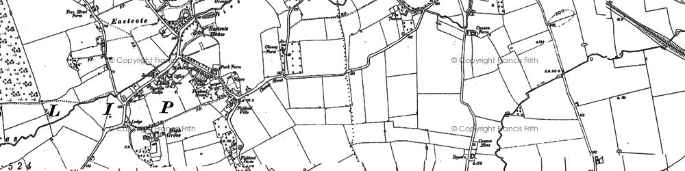 Old map of Eastcote Village in 1894