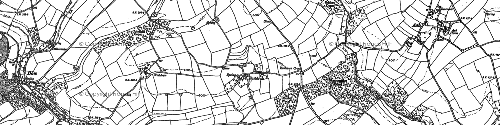 Old map of Eastdown in 1885