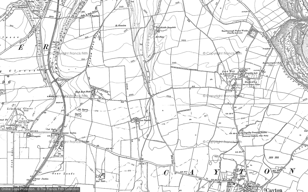 Old Map of Eastfield, 1889 - 1910 in 1889