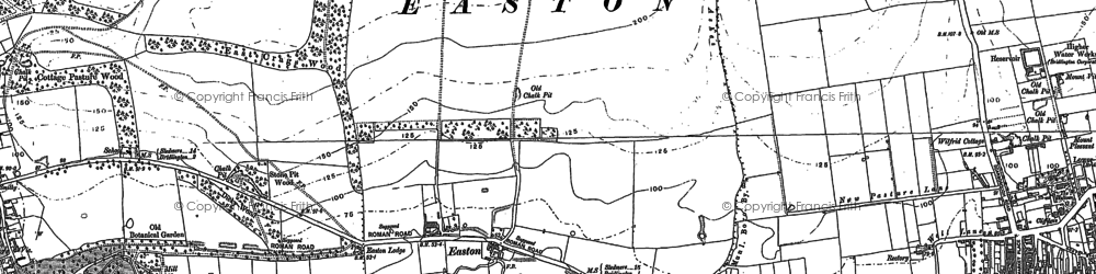 Old map of Fish Ponds Wood in 1888