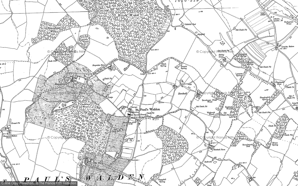 Old Map of Easthall, 1897 in 1897