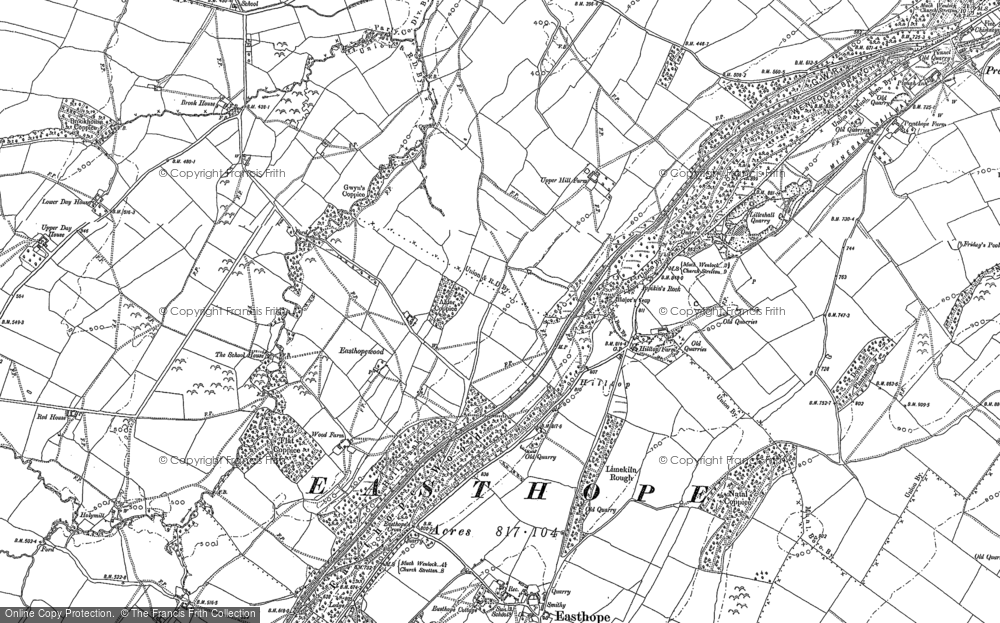 Old Map of Easthopewood, 1882 in 1882