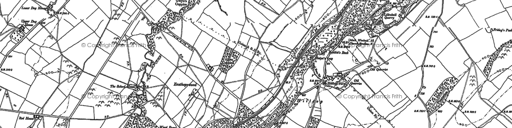 Old map of Easthopewood in 1882