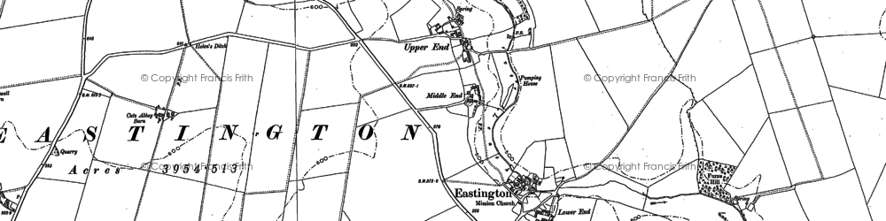 Old map of Eastington in 1882