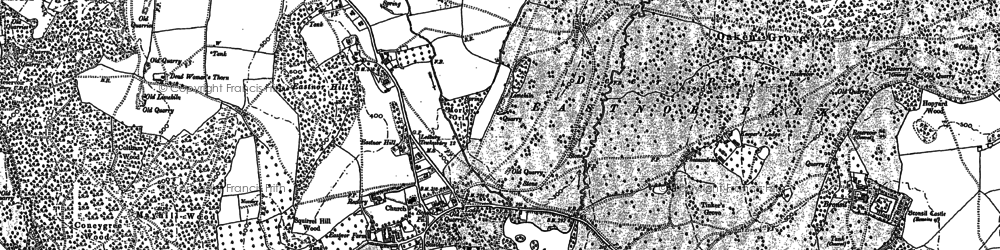 Old map of Bronsil in 1903
